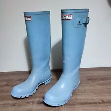 Hunter Adjustable Wellies Size UK 5 Light Blue Baby Blue EU 38 Tall Height for sale  Shipping to South Africa