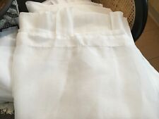 Voile curtains tab for sale  THETFORD