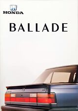 Honda ballade brochure for sale  BIGGLESWADE