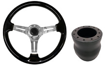 Black chrome steering for sale  PETERBOROUGH