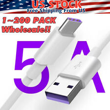 Lote de cabo de dados USB tipo C 5A carregamento rápido USB-A para USB-C carregador cabo para telefone, usado comprar usado  Enviando para Brazil