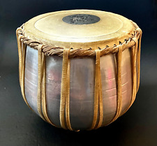 Instrumento musical de percussão indiano latão cromado bateria Tabla Bayan BINA comprar usado  Enviando para Brazil