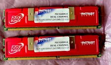 PATRIOT MEMORY 1GB PC3200 DDR KIT 1 GB DDR400 (2x512 MB) PDC1G3200ELK CL2-3-3-6 segunda mano  Embacar hacia Argentina