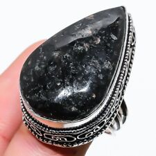 Nuummite Gemstone 925 Sterling Silver Handmade Jewelry Vintage Ring Size 7 (US) for sale  Shipping to South Africa