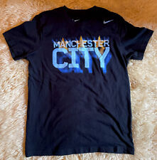 Camiseta negra Manchester City Nike grande L calce ajustado para hombre segunda mano  Embacar hacia Argentina