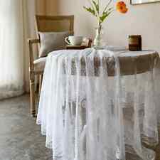 Lace Table Cloth Retro Mesh Tablecloth White Table Cover Wedding Party Decor for sale  Shipping to South Africa