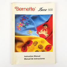 Bernina Bernette Deco 500 Sewing Machine Instruction Manual ONLY English/Spanish for sale  Shipping to South Africa