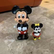 Figura rara de porcelana de 1,75"" de Mickey Mouse Wind Up Walker Tomy Walt Disney Minnie segunda mano  Embacar hacia Argentina