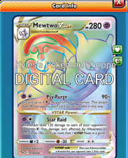 Mewtwo VSTAR V Star Pokémon Tcg Online ptcgo 079/078 Cartão Digital, usado comprar usado  Enviando para Brazil