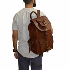 Leather backpack rucksack for sale  WALSALL