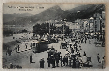 Cartolina salerno tram usato  Morra De Sanctis