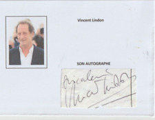 Vincent lindon signature d'occasion  Porcelette