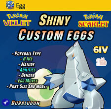 DURALUDON ✨ SHINY EGG 6IV ✨ Disco Índigo • Personalizar💎 Pokemon Escarlate e Violeta comprar usado  Enviando para Brazil