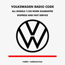 Codice radio volkswagen usato  Spedire a Italy