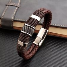 Men leather bracelet for sale  DOVER