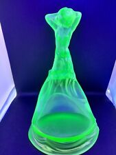  Walther & Sohne Uranium Glass Centrepiece. Muschel. Shell. Mermaid. Art Deco., used for sale  Shipping to South Africa