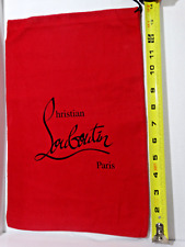 Bolsa de pó Christian Louboutin vermelha bolsa de armazenamento 14 x 9 autêntica - Frete grátis comprar usado  Enviando para Brazil
