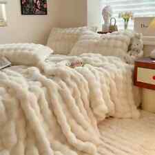Cobertor de lã luxuoso de pele sintética veludo inverno quente cobertores capa sofá-cama, usado comprar usado  Enviando para Brazil