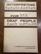 Interpretación para personas sordas (1965, tapa dura) EDUCACIÓN LENGUAJE DE SEÑAS AMERICANO segunda mano  Embacar hacia Argentina
