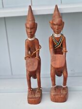 Pair wooden drummer for sale  Shipping to Ireland