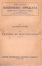 Aziende macinazione paperback usato  Roma