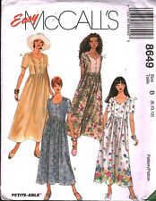 8649 Vintage McCalls SEWING Pattern Misses 1990s Easy Fitting Dress UNCUT OOP for sale  Shipping to South Africa