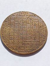 1798 calendar medal for sale  GLASGOW