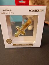 Espada Minecraft Dorada Premium Hallmark Ornaments Nueva. Algunos daños en caja  segunda mano  Embacar hacia Argentina