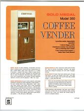 Usado, Máquina expendedora de café Gold Medal modelo 350 volante vendedor de bebidas calientes 8,5" x 11" segunda mano  Embacar hacia Argentina