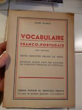 Vocabulaire franco portugais d'occasion  Ozoir-la-Ferrière