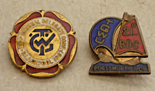 Two vintage badge for sale  WATERLOOVILLE