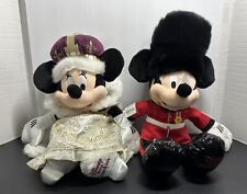 Juego de peluche protector Disney Store Londres Minnie Mouse Queen y Mickey Mouse usado, usado segunda mano  Embacar hacia Argentina