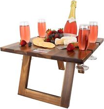 Mesa de picnic plegable portátil Komorebi vino champán camping cena al aire libre segunda mano  Embacar hacia Argentina