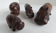 Set wooden hippos for sale  TORRINGTON