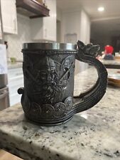 Caneca Viking Ship Dragon Drakkar Tankard Caneca de Cerveja Nórdica Caneca Grande Odin Aço Inoxidável comprar usado  Enviando para Brazil