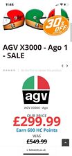 Agv x3000 helmet for sale  STONEHOUSE