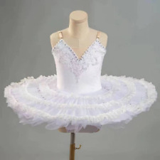 Saia de balé profissional tutu balé para crianças fantasia branca roupa de balé comprar usado  Enviando para Brazil