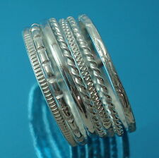 Solid 925 Sterling Silver 9 mm Band Ring 7 Stacking Rings Various Sizes for sale  Shipping to South Africa