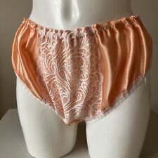 Peach satin knickers for sale  BIRMINGHAM