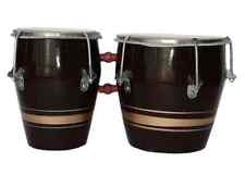 Conjunto de bongo musical profissional de madeira Bango bateria percussão manual marrom natural comprar usado  Enviando para Brazil