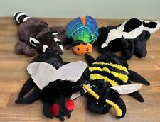 Lote de 5 bonecos de mão CALTOY guaxinim gambá insetos mosca abelha animais comprar usado  Enviando para Brazil