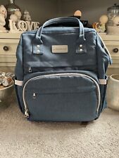 Used, Midibeini blue baby changing backpack with foldable cot for sale  Shipping to South Africa
