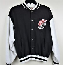 Used, Vintage Portland Trail Blazers Track Jacket Sz Medium USA Made 50/50 Black Gray for sale  Clermont