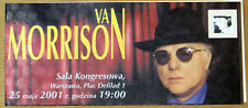 VAN MORRISON - Concert TICKET - Warsaw Poland 2001, używany na sprzedaż  PL