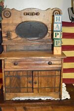 ATQ EASTLAKE VICTORIAN SALESMAN SAMPLE or CHILD'S TOY OAK DRESSER CUPBOARD 17x12 for sale  Shipping to South Africa