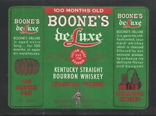 Boone's De Luxe Kentucky Reta Bourbon Whiskey etiqueta meadowlawn 4 1/2" X 6" comprar usado  Enviando para Brazil