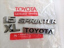 USED/GENUNIE EMBLEM BADGE SET For TOYOTA COROLLA KE70 SPRINTER 1.5 XL for sale  Shipping to South Africa