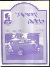 Plymouth bulletin 143 for sale  Hartford