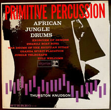 Thurston Knudson- Percussão Primitiva- Bateria Selva Africana-LP Promocional Ultra Raro comprar usado  Enviando para Brazil