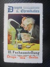 (12279) Reklamemarke - Fachausstellung Droga Berlin 1914 comprar usado  Enviando para Brazil